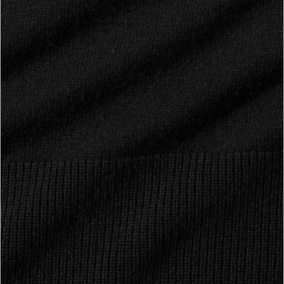 Athleta Alpine Black Merino Wool Cashmere turtleneck sweater Sz XL - Picture 3 of 16